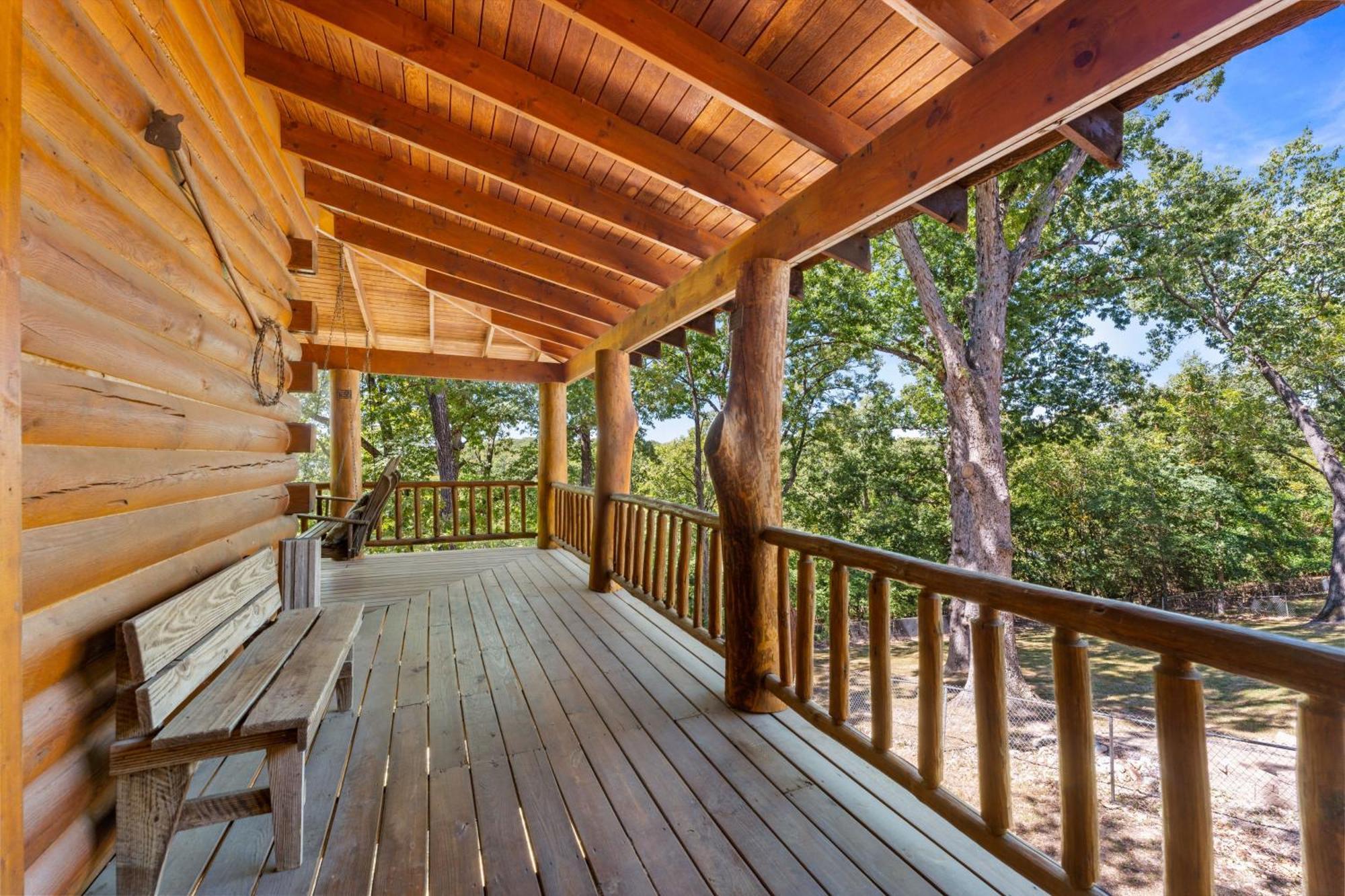 The Lazy K Cabin Cabin แบรนสัน ภายนอก รูปภาพ