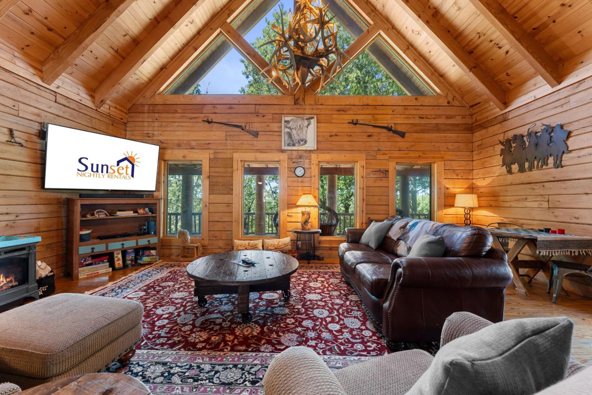 The Lazy K Cabin Cabin แบรนสัน ภายนอก รูปภาพ