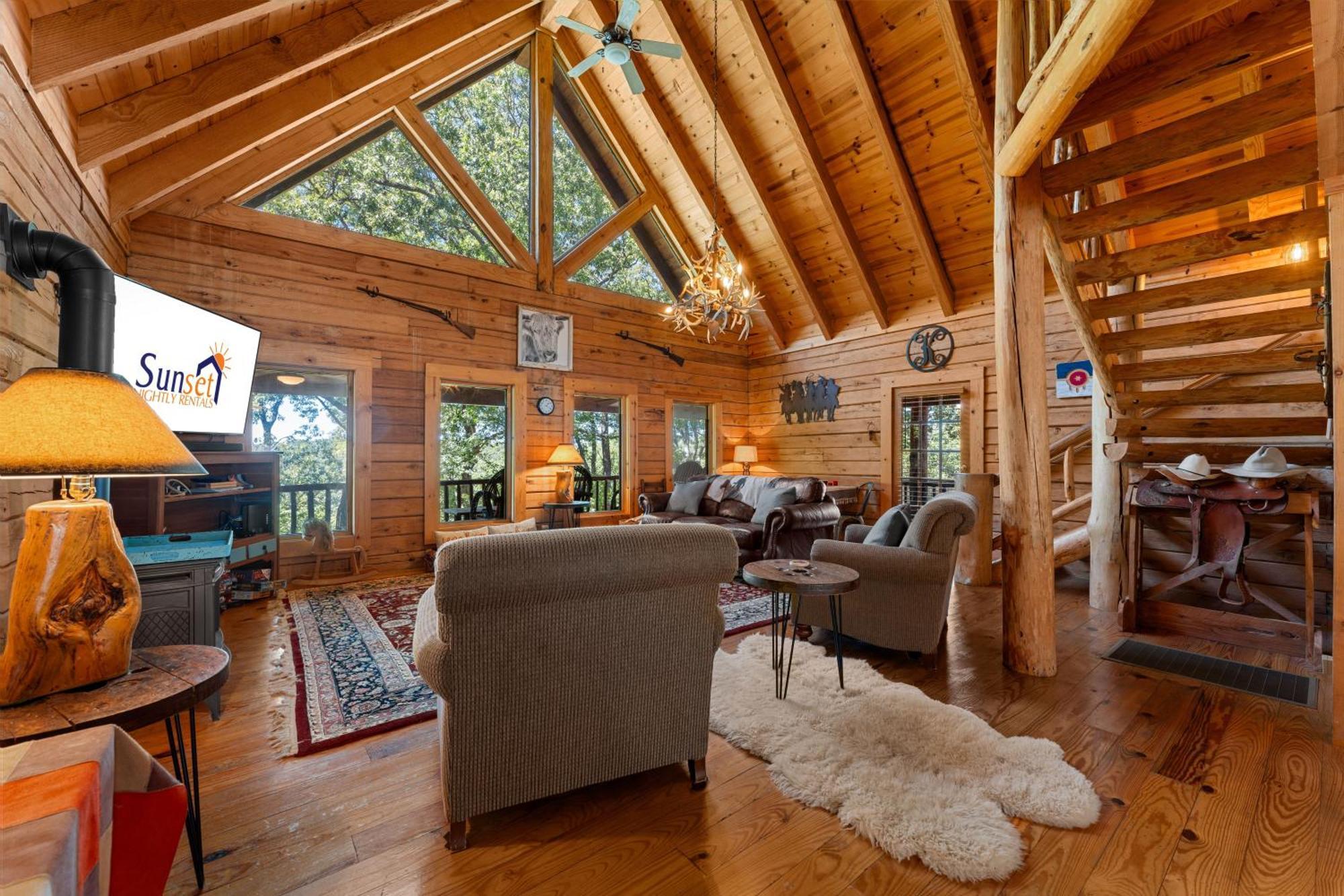 The Lazy K Cabin Cabin แบรนสัน ภายนอก รูปภาพ