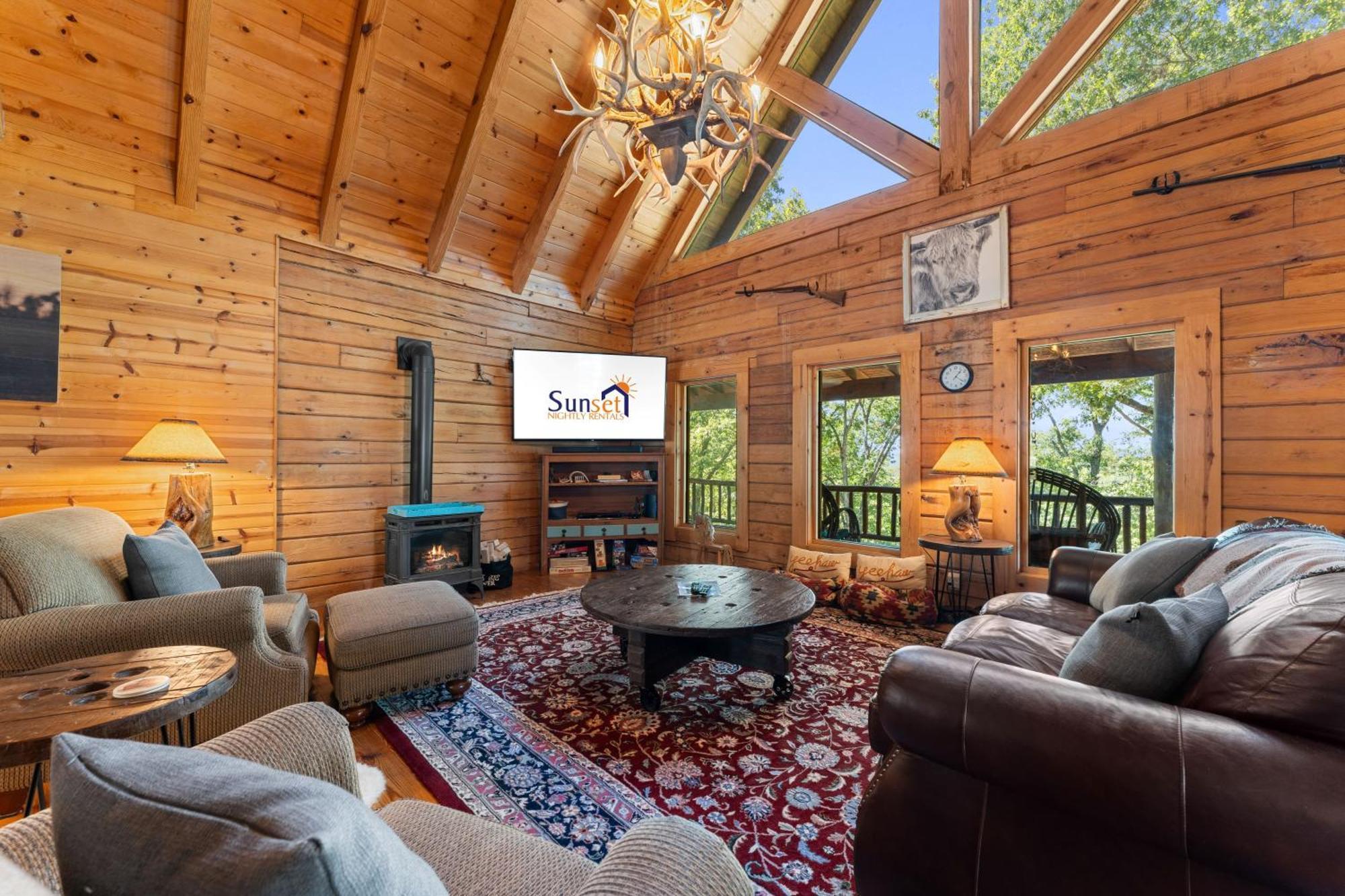 The Lazy K Cabin Cabin แบรนสัน ภายนอก รูปภาพ