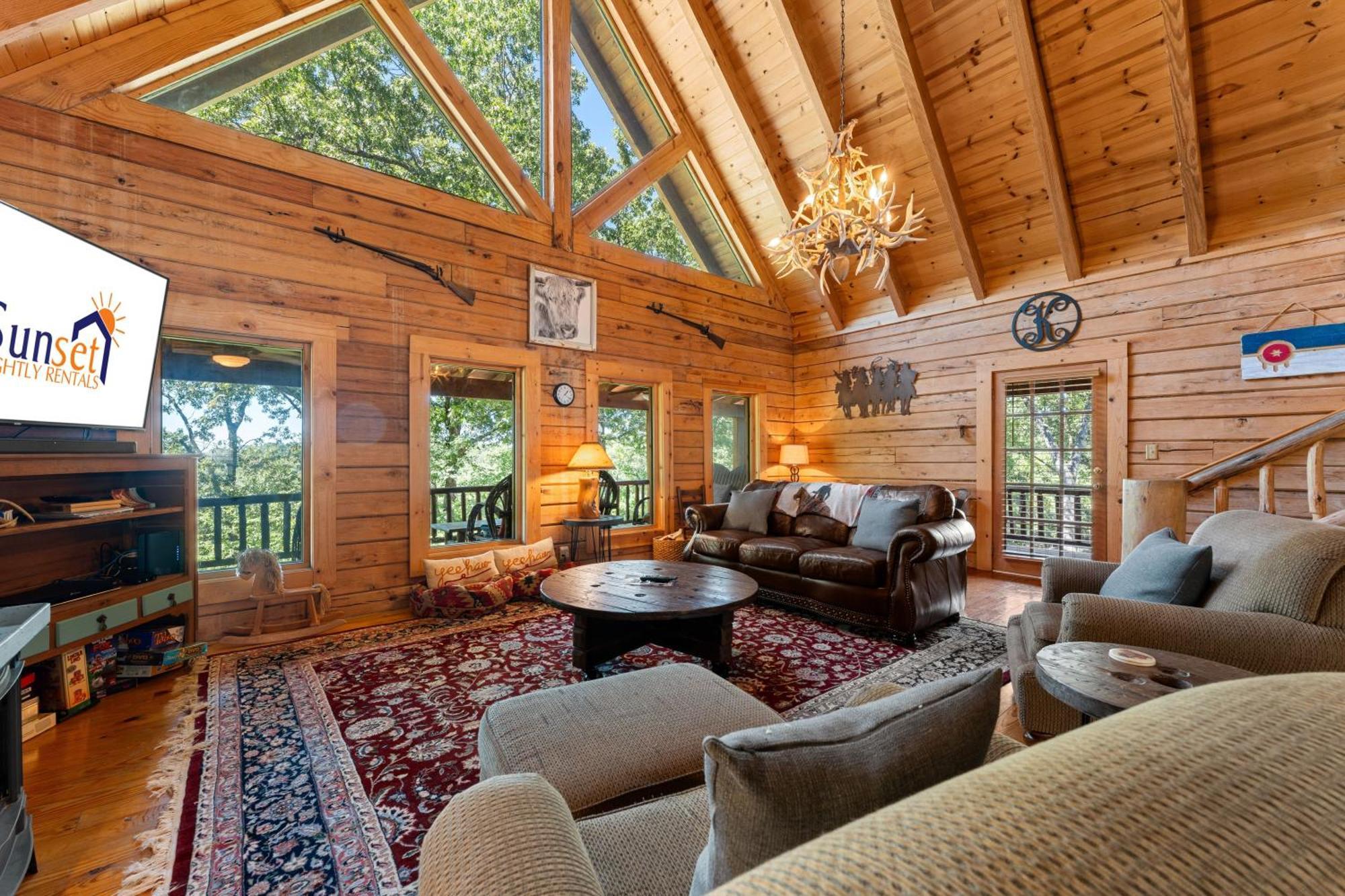 The Lazy K Cabin Cabin แบรนสัน ภายนอก รูปภาพ